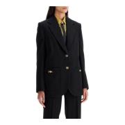 Wollen blazer met Medusa-decoratie Versace , Black , Dames