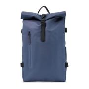 Waterafstotende Rolltop Rugzak Rains , Blue , Heren