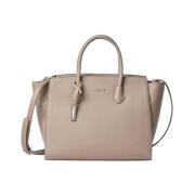 Bruin Leren Shopper Tas met Elegante Details Gaëlle Paris , Brown , Da...