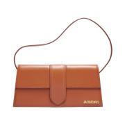 Bruine Leren Schoudertas Jacquemus , Brown , Dames