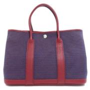 Pre-owned Fabric handbags Hermès Vintage , Blue , Dames