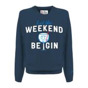 Stijlvolle Sweaters Collectie MC2 Saint Barth , Blue , Heren