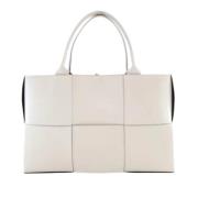 Pre-owned Leather handbags Bottega Veneta Vintage , White , Dames