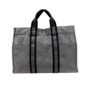 Pre-owned Canvas chanel-bags Hermès Vintage , Gray , Dames