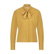 Magda Blouse Technisch Jersey Jane Lushka , Yellow , Dames