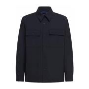 Marine Overshirt in Stretchwol Department Five , Blue , Heren