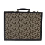 Pre-owned Canvas briefcases Celine Vintage , Brown , Heren