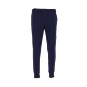 Navy Blauwe Katoenen Joggers Lacoste , Blue , Heren