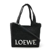 Pre-owned Raffia shoulder-bags Loewe Pre-owned , Black , Dames