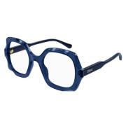 Vierkante optische bril in blauw Chloé , Blue , Unisex