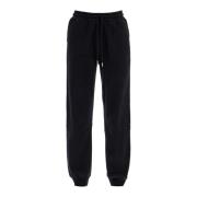 Zachte katoenen joggers met geborduurd logo Woolrich , Black , Dames