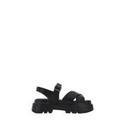 Zwarte Sandalen voor Stijlvolle Zomerse Look Hogan , Black , Dames