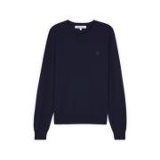 Blauwe Logotrui Maison Kitsuné , Blue , Heren