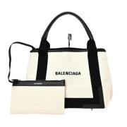 Pre-owned Canvas handbags Balenciaga Vintage , White , Dames