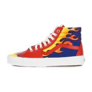 Rood/Blauw Hoge Sneakers Met Print Vans , Multicolor , Heren