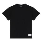 Korte mouw ronde hals T-shirt Jil Sander , Black , Heren