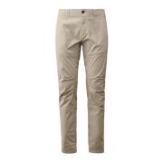 Broek met rits in Twill Stretch met ribboorden C.p. Company , Gray , H...