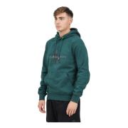 Groene hoodie met logoprint Calvin Klein Jeans , Green , Heren