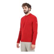 Rode Crewneck Sweater Napapijri , Red , Heren