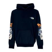 Navy Hoodie met Dicey Po Design HUF , Blue , Heren