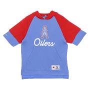 Houston Oilers Korte Mouw Hoodie Lichtblauw Mitchell & Ness , Blue , H...