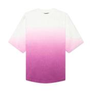 Gradient Overlogo T-shirt Palm Angels , Purple , Heren