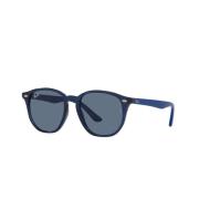 Kinderzonnebril Blauw Transparant Donkerblauw Ray-Ban , Blue , Unisex