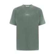 Kompas Logo T-shirt in 'Musk' Stone Island , Green , Heren