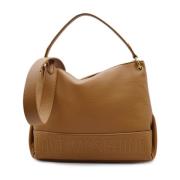 Iconische Logo Schoudertas Love Moschino , Brown , Dames