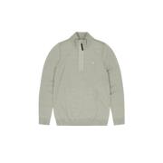 Groene Halfzip Sweater Stijlvol Comfort Butcher of Blue , Gray , Heren