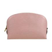 Pre-owned Leather clutches Louis Vuitton Vintage , Pink , Dames