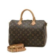 Pre-owned Fabric louis-vuitton-bags Louis Vuitton Vintage , Brown , Da...