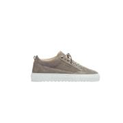 Taupe Uniform Sneakers met Tijdloze Stijl Mason Garments , Gray , Here...