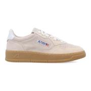 Suède Leren Lage Sneakers Autry , Beige , Dames