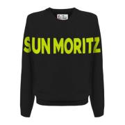 Zwarte Sweaters voor Mannen MC2 Saint Barth , Black , Heren