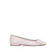 Roze Leren Ballerina Flats Sergio Rossi , Pink , Dames