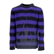 Vlammenprint Crew Neck Sweater Vision OF Super , Multicolor , Heren