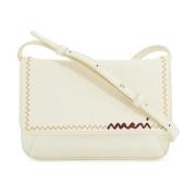 Rechthoekige Flap Trunk Schoudertas Marni , White , Dames