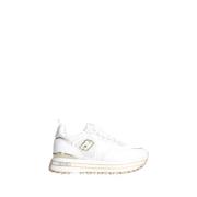 Witte Sneakers Elegant Ontwerp Metalen Details Liu Jo , White , Dames