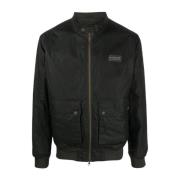 Zwarte jassen voor internationale stijl Barbour , Black , Heren