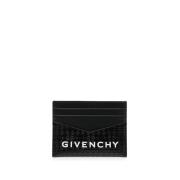 Leren Portemonnee met 4G Motief Givenchy , Black , Heren