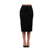 Elegante Zwarte Rok Max Mara , Black , Dames