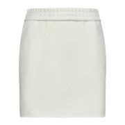 Ivoor Wol Kasjmier Minirok Max Mara , Beige , Dames