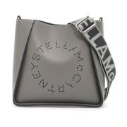 Gestructureerde Alter Mat Logo Schoudertas Stella McCartney , Gray , D...