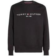 Zwarte Biologische Katoenen Trui Regular Fit Tommy Hilfiger , Black , ...