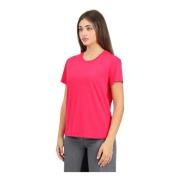 Fuchsia Korte Mouw T-shirt Poison Orchid Patrizia Pepe , Pink , Dames