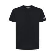 Casual Katoenen T-shirt Gcds , Black , Heren