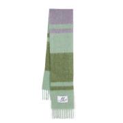 Groene Gestreepte Mohair Wol Sjaal Marni , Multicolor , Dames