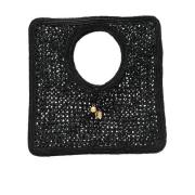 Zwarte Geweven Raffia Tas Jacquemus , Black , Dames