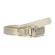 Gouden leren riem Cece stijl Notre-v , Yellow , Dames